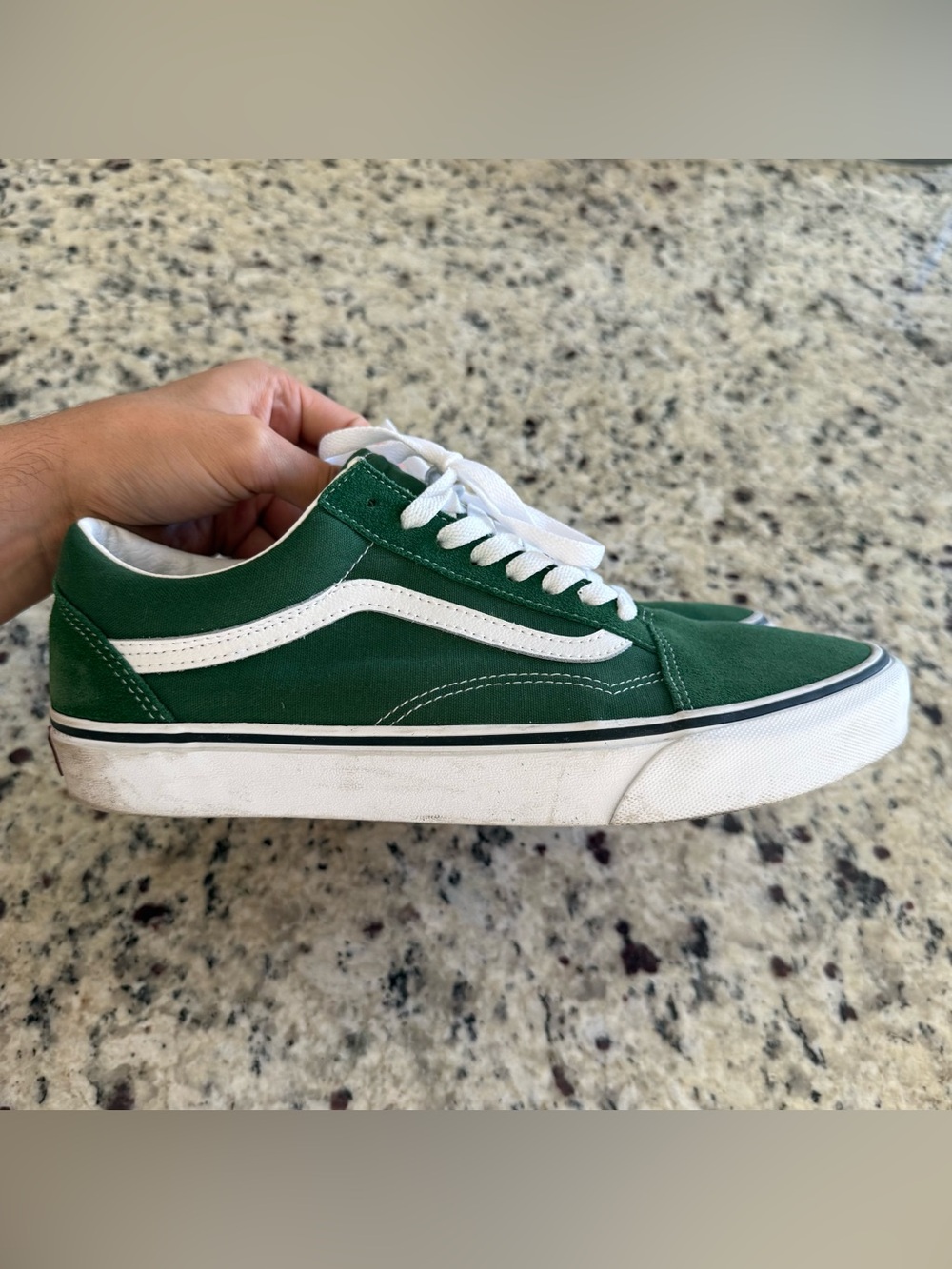 Vans Old Skool Low-Top Sneakers - Green & White